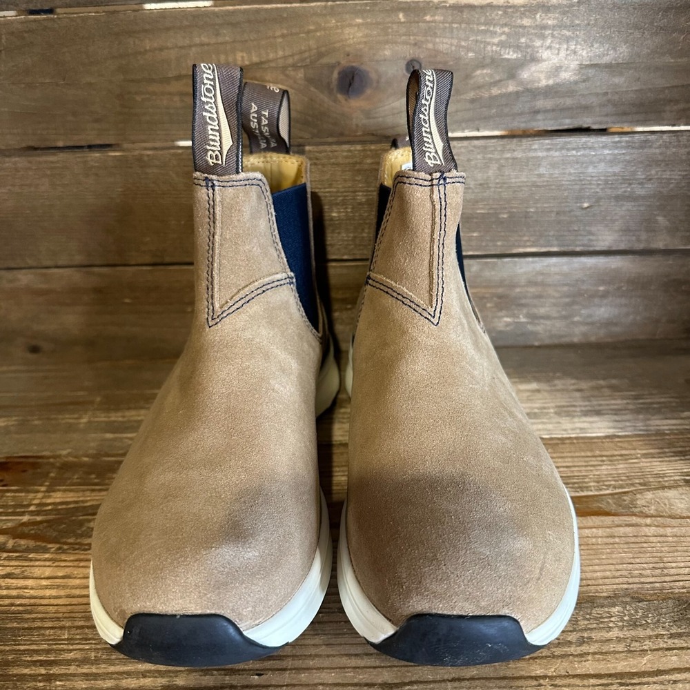 New NIB Womens Blundstone Original 2146 Tan Suede Sneaker Ankle Boots Size 6.5 M - Picture 3 of 6